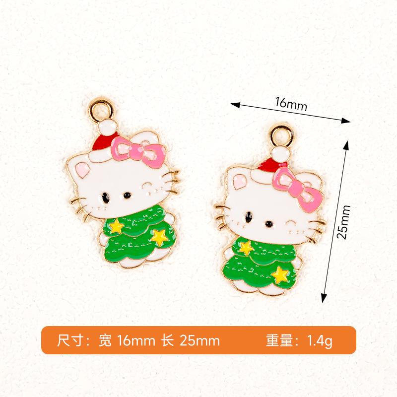 DIY jewelry accessories Christmas alloy accessories Alloy elk decoration American pendant Creative oil drop pendant