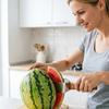 Watermelon Fork Slicer Cutter, 2-in-1 Watermelon Fork Slicer, Triangle Watermelon Cutter, Double-Headed Fruit Forks Slicer for Kitchen Camping Party