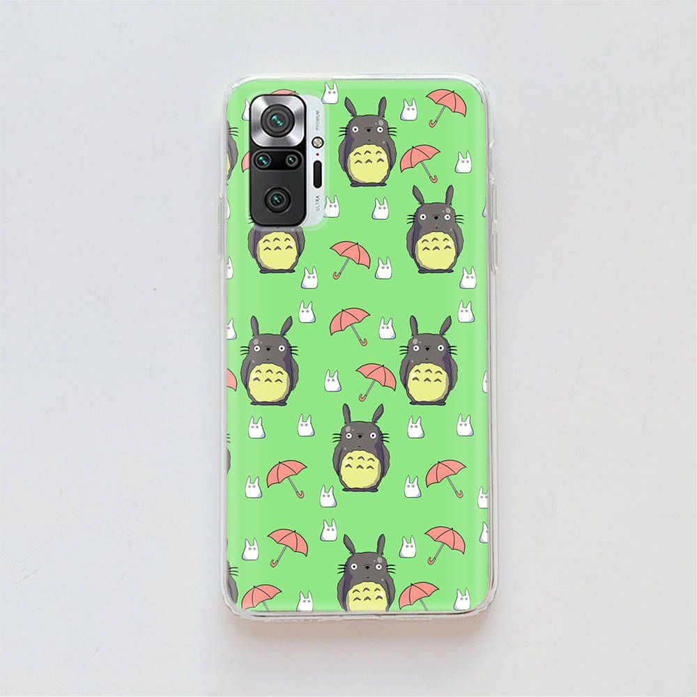 

Прозрачный чехол для Samsung A04 A14 A23 A34 A54 M23 M33 M52 M53 Realme Narzo 50 50I 50a Prime C35 C55 C30S 10 9 Pro D-96 Милый Тоторо Infinix Hot 30i эбеновый