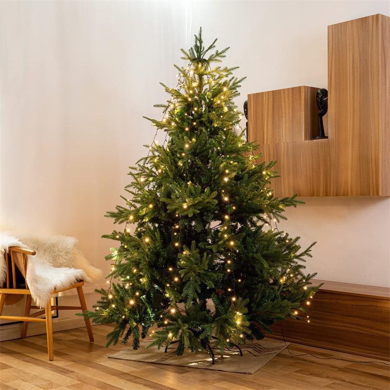 LED Star Christmas Tree Topper with Colorful Waterfall Lights