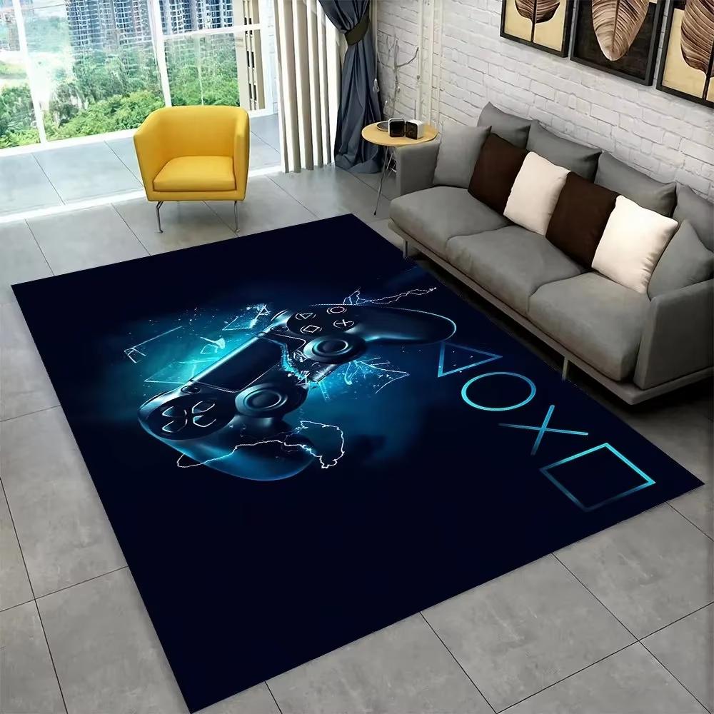 Colorful Game Controller Theme Carpet Living Room Decor Sofa Rug Bedside Soft Area Rug Balcony Coffee Table Floor Mat Doormat
