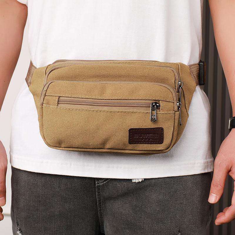 

Новые многослойные холщовые поясные сумки большой вместимости для мужчин и женщин, уличные прилавки, деловые кошельки, для строителей, прочные для работы света кофе