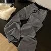 Women's Houndstooth Wide-Leg Drawstring Pants