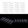 Acrylic Tray 5 Rows Storage Holder 20.5x7.8x2.8cm