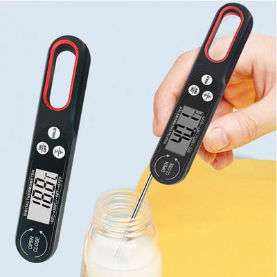 Lebensmittelthermometer, faltbar, lange Sonde, schnelle, genaue Digitalanzeige, Fleischthermometer für das Grillen in der Küche