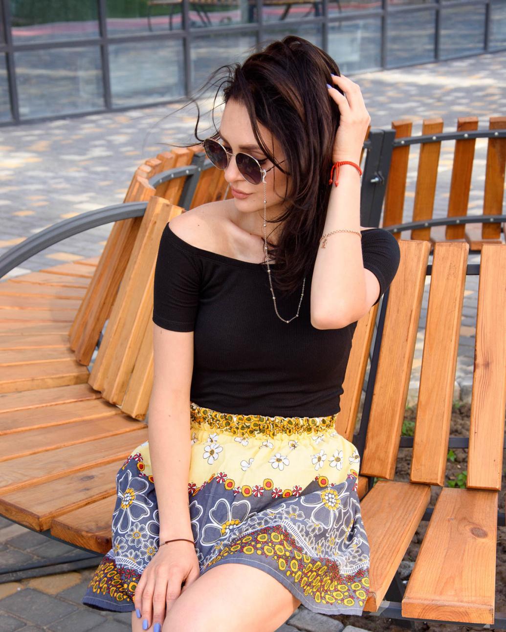 

Спідниця ромашка на гумці Inedit 0001 M жовтий