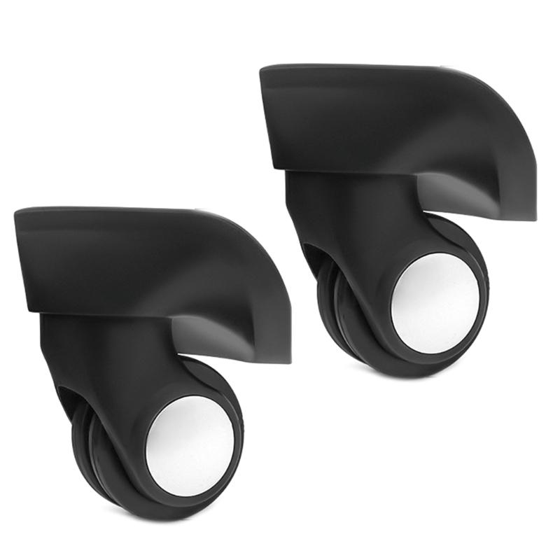 2Pcs Trolley Casters Replacement Heavy Duty Roller Wheel for Luggage Box Suitcase 360 Degree Swivel kit SilentWheel