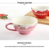 ZhiShi Embossed Ceramic Breakfast Coffee Mug
