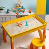 5-in-1 Kinder Aktivitätstisch Wasserspieltisch Spielzeug und Stuhl Set mit 143 Stück Große Kugelbahn DIY Baustein für Kinder ab 3 Jahren