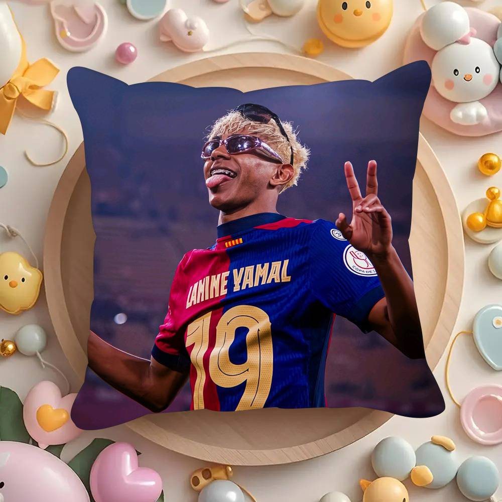 L-Lamine Y-Yamals Football Stars Pillowcases Cushion Covers Living Room Sofas Home Decor Gifts