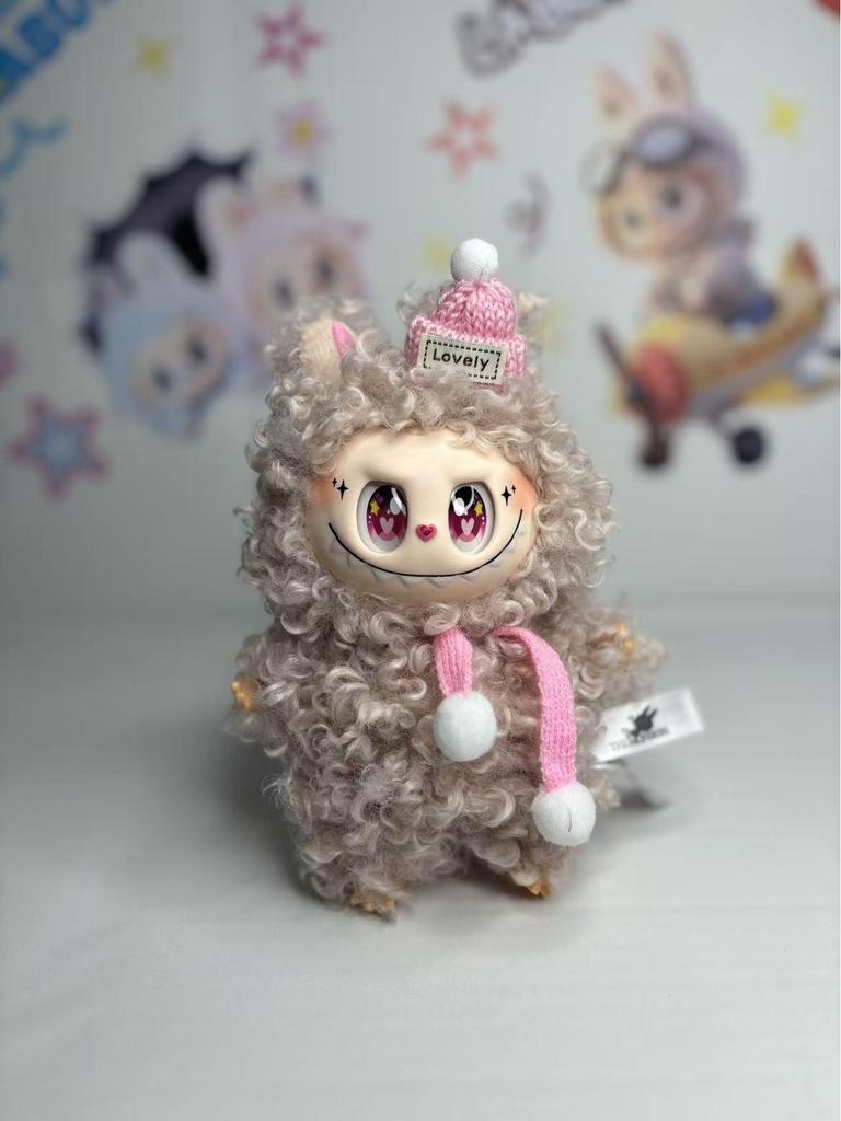 Pleasant Goat Labubu Plush Toy Keychain Vinyl Blind Box Doll