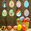 WTEMPO DIY Epoxy Resin Mold Easter Eggs Shaped Design Silicone Mold Home Festive Party Hanging Pendants Making Mold Decoration Silicone Mold