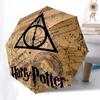 1pc Harry Potter Deathly Hallows Map Umbrella with Plastic Handle,Cartoon Pattern,Suitable for All Seasons Multi-functional Umbrella552