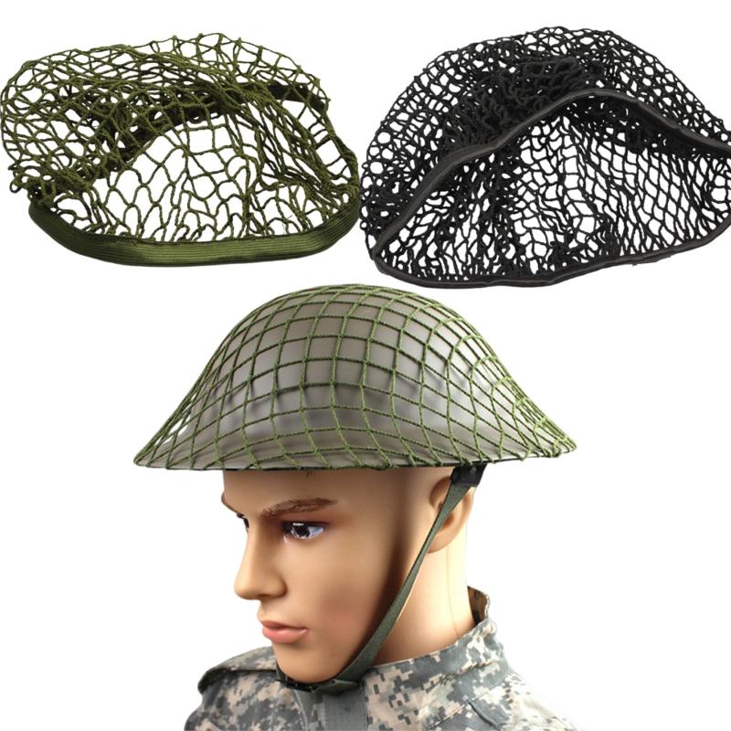 1 Stuk Legerhelm Net Groen Zwart Tactische Helm Net Cover Voor M1 M35 M88 Mk1 Mk2 Helm Airsoft Beschermhoes