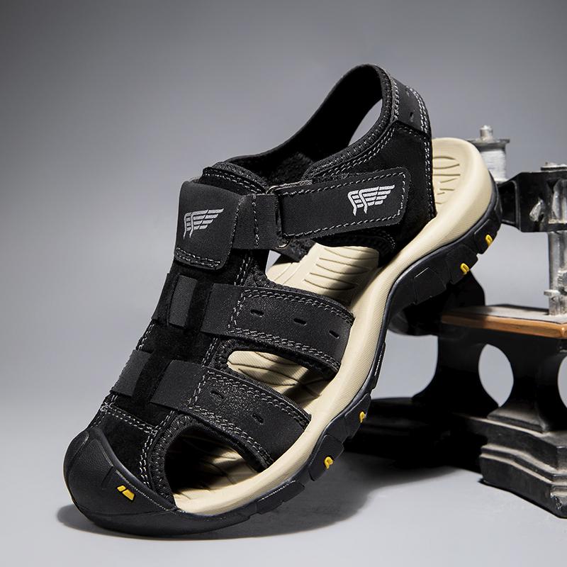 Fashion Classic Mens Summer Shoes Breathable Leisure Walk Men's Sandals Fashion Hollow Out Mesh Shoes Quick Dry Male Wading Aqua Shoes