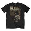 Camiseta Bob Marley Hammersmith '76 Preta Nova Camiseta Unissex