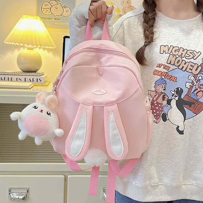 Cute rabbit ears highvalue children's small backpack new Japanese ins wind sweet girl mini backpack