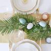 10Pcs Green Leaves Plastic Tropical Leaves with Stems Artificial Plants  Photo Shoots