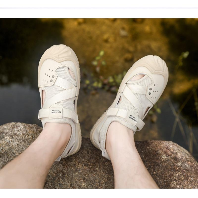Men's Summer Outdoor Casual Soft Sole Non-Slip Beach Slides Sandals.