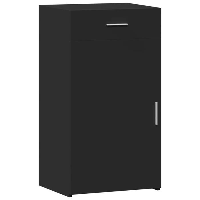 VidaXL Buffet noir 50x42,5x93 cm bois d'ingénierie, armoire, armoire latérale, armoire de rangement, armoire, placard, 846293