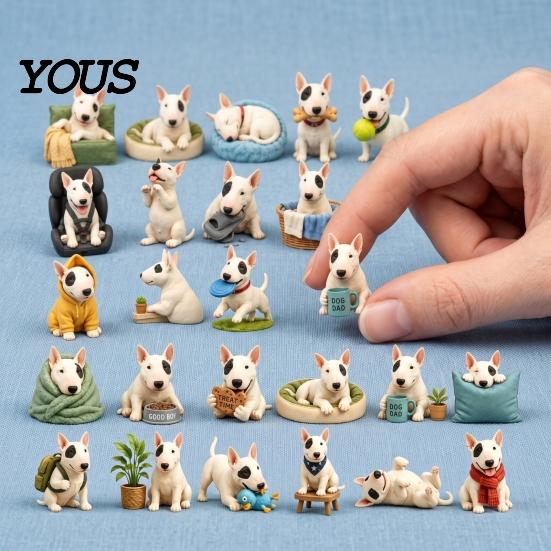 December Daily Holiday Celebration Dog Advent Calendar 2026, 24-Day Christmas Countdown with 24 Acrylic Pet Themed Xmas Present Cute