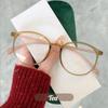 Round Reading Glasses Women Fashion Anti Blue Light Farsighted Eyeglasses Anti-fatigue Hyperopia Prescription Glasses +1.0~+4.0