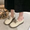 Loafers Ladies Footwear With Straps Heel Single Moccasins Cute Low Price 2025 Trend Young Genuine Mark Y2k 39 Women's Flat Shoes