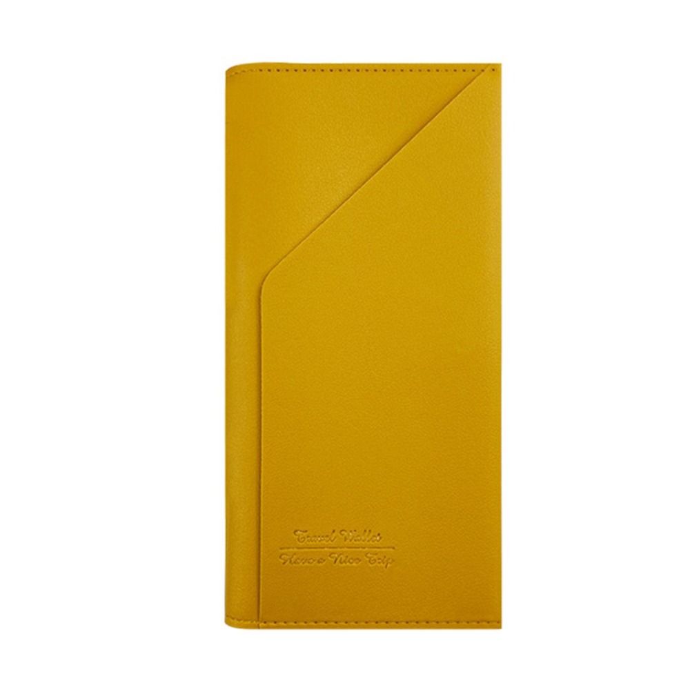 Portable Pu Leather Passport Cover Solid Color Light-weight Passport Holder Purse Bags Women