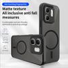 KEYSION Magnetic Phone Case for for Infinix Smart 9 Soft Silicone+PC Matte Translucent Shockproof Back Cover for Infinix Hot 50i