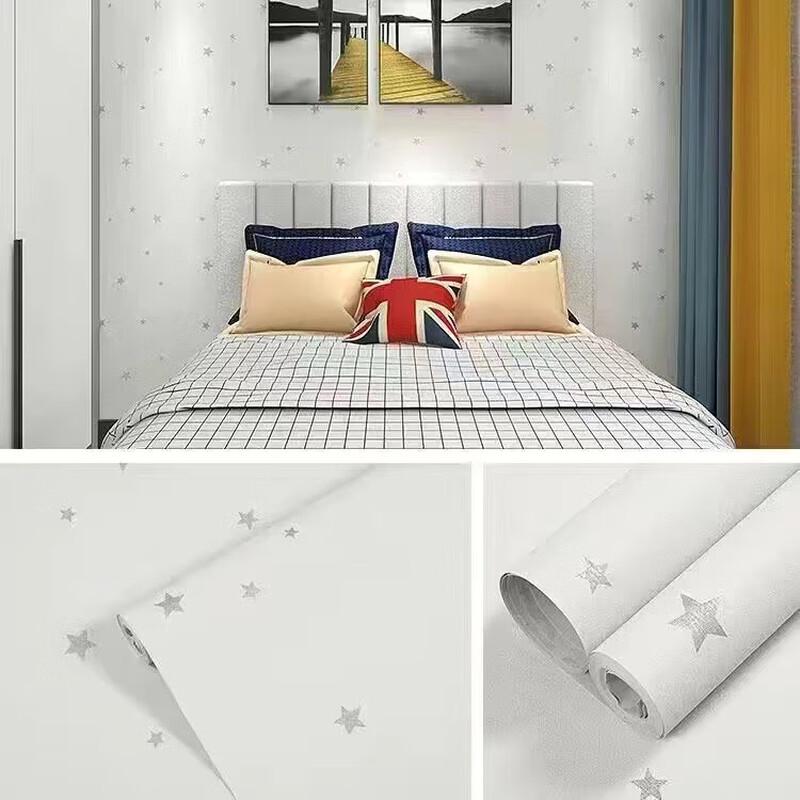 SUOYUE Thickened Self-Adhesive Waterproof Solid Color Wallpaper