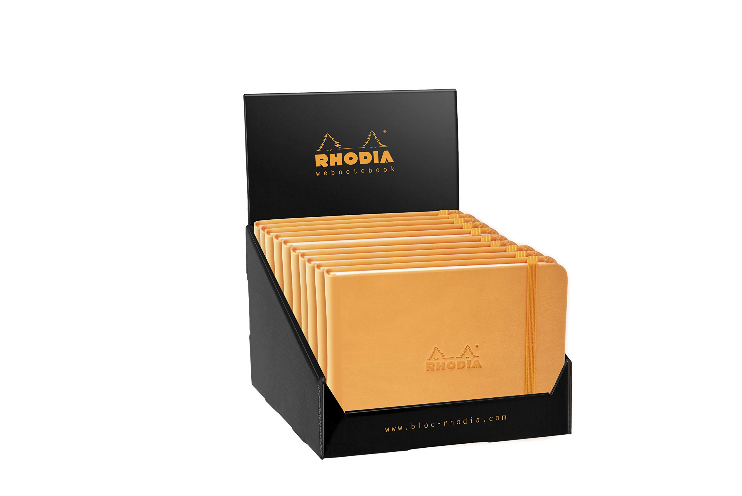 

Rhodia WEBNOTEBOOK Landscape Notebook, Dot Ruled, Orange, cf118018