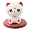 Happiness And Auspiciousness Car Ornament Cute Cat Solar Powered