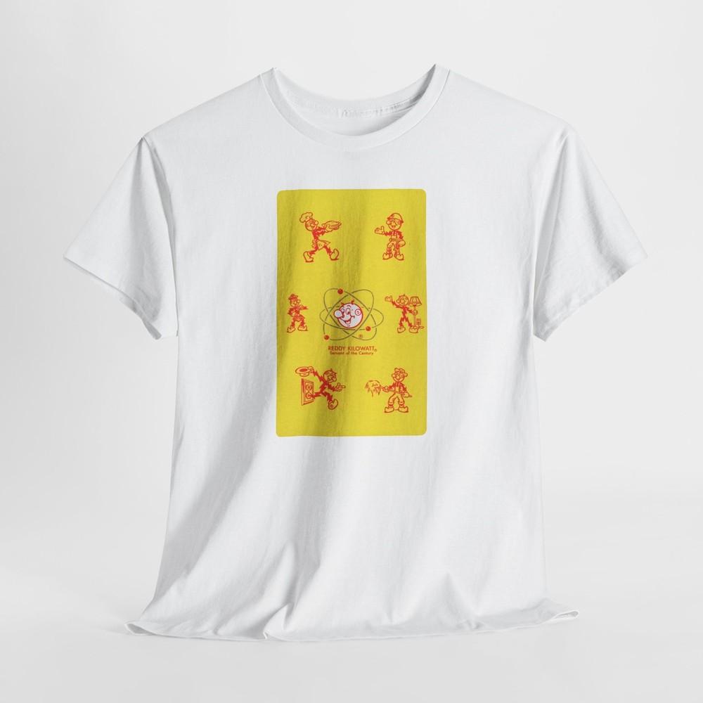 

Vintage Advertisement Electric Power Light Mascot Unisex Cotton T-shirt Tee 3XL