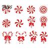 Decorative Hanging Candies for Holidays 12/24/36 Pcs Candy Christmas Tree Decorations, Lollipop Picks Tree, Red Indoor Holiday Party Wall Decorations