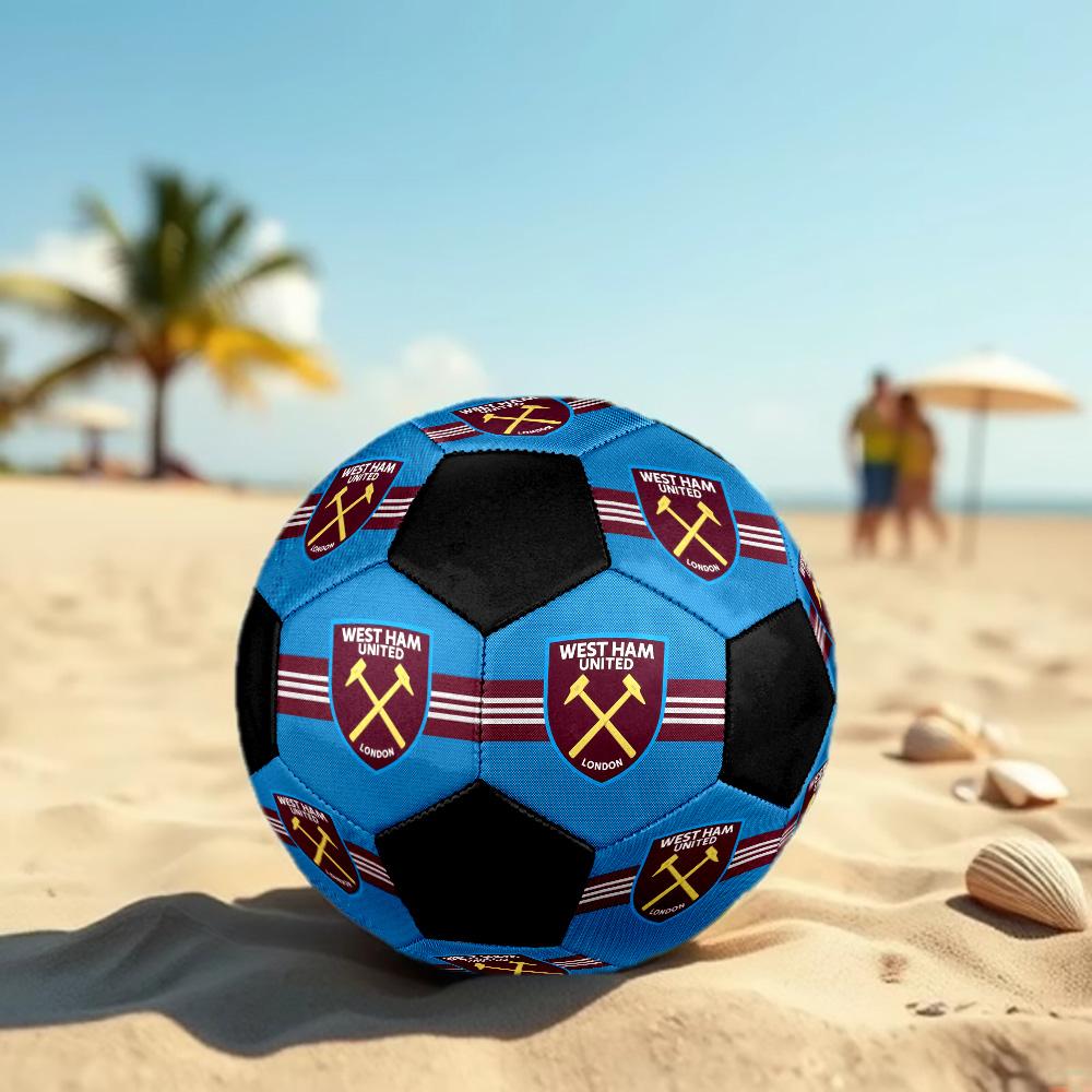 West Ham United F.C Soccer Ball Colorful All Ages Machine Stitched PVC Competition Ready Durable High-Bounce.SIZE5