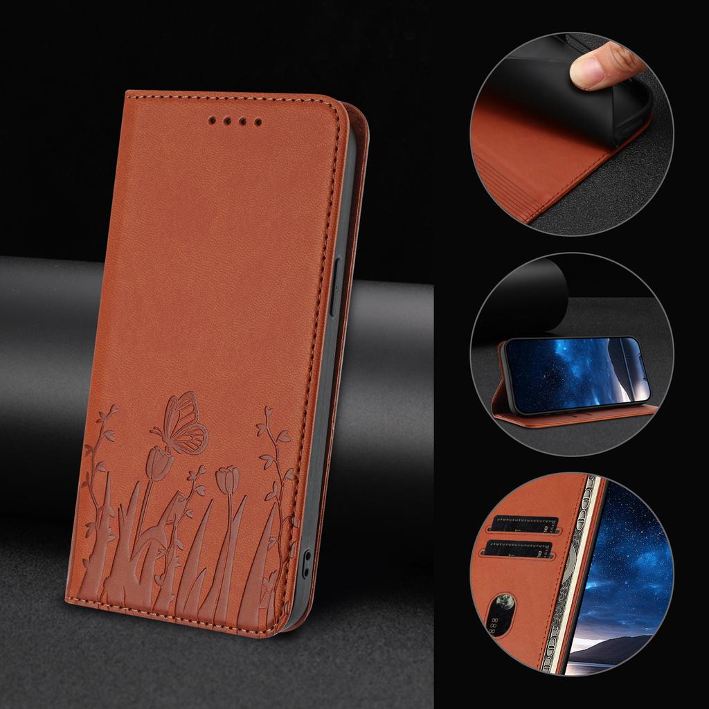butterfly Flower Flip Wallet Leather Case For Redmi Note 15 14 13 12 Pro Plus Note 15 Pro 4G 5G Magnetic Stand Protective Cover