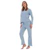 Keanu Womens/Ladies Waffle Long Pyjama Set