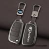 Zinc Alloy Leather Car Key Cover Protect Skin Case For Geely Gx3 Ec7 Ec8 Gc6 Ec715 Ec718 Emgrand7 Eu7 Ec7-Rv Ec718-Rv Keychain
