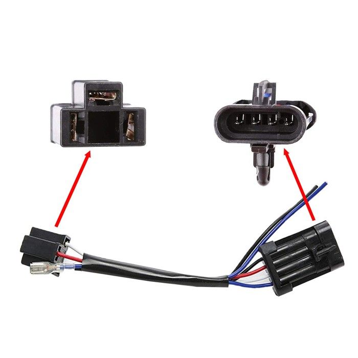 H4-H13 Adapter für Scheinwerfer für Harley Davidson Craftride