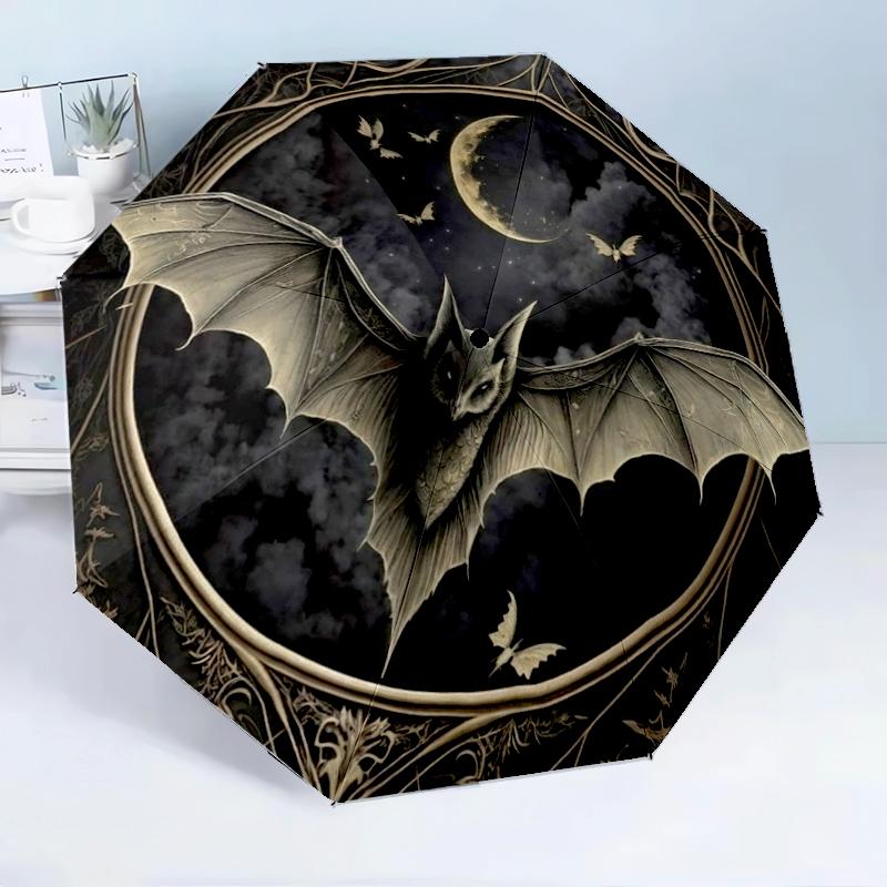 Fantasy Bat Artwork 8-Frame for Travel, camping, Casual Lightweight Portable Umbrella, Essential for every family Holidays Birthday Gift