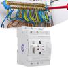 DIN Rail ATS Power Transfer   63A 2P Dual Power Automatic Transfer   Generator Commutator 50HZCelsius60HZ for Power Boxes