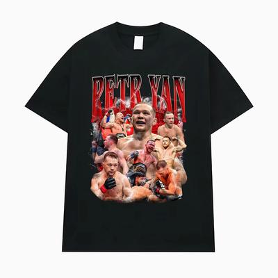 Camisetas Gráficas Vintage de Lucha de Petr Yan para Hombres Mujeres Harajuku Gothic Streetwear Camiseta Casual 100% Algodón Camiseta de Manga Corta