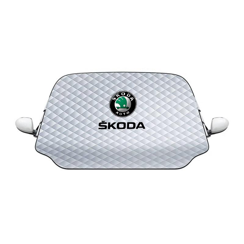 ABC3 Car Windshield Snow Cover Protection Front Window Frostproof Sun Shade Suitable for Skoda Rapid Kodiaya Kroya Dust Cover