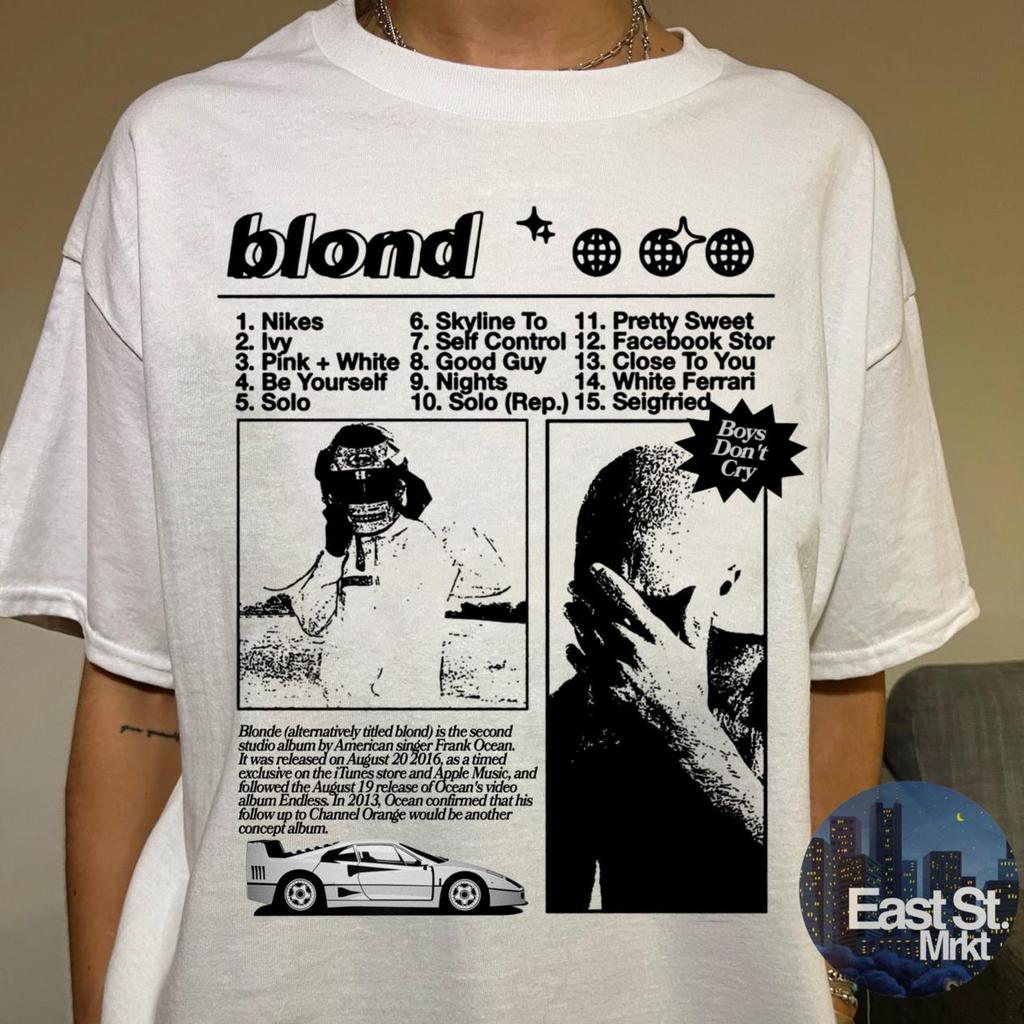 T-shirt Grafica Frank Ocean BLOND: T-shirt Musicale Stile Vintage