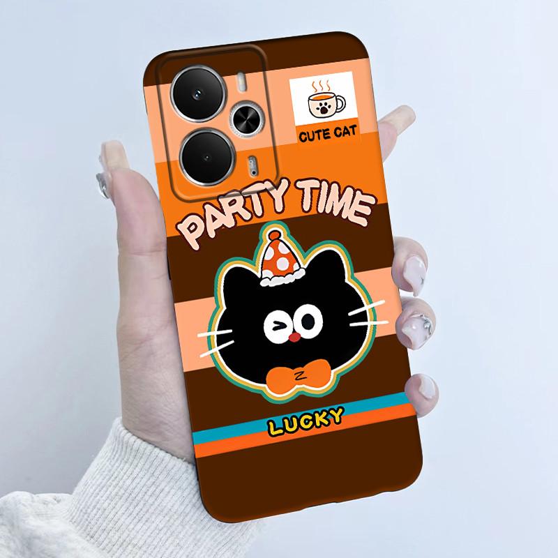 For Realme 14 5G Case RMX5075 Hot Cute Cartoon Panda Cover Soft Silicone Phone Case For Realme 14T Realme14 T 5G Back Cover Bags