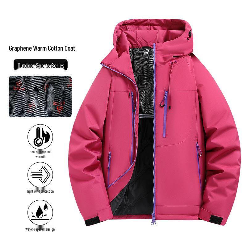 Men's Winter Insulated Jacket: Windproof, Waterproof, Plus-Size Velvet Lined Ski Outerwear