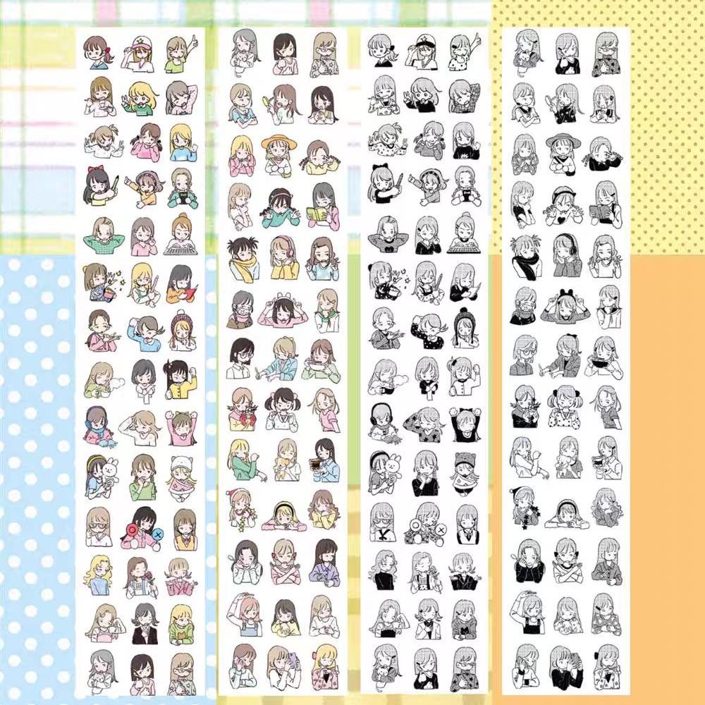 Li Xingxing Vol.2 Cute QQ Character Die-Cut Sticker Roll for Journals
