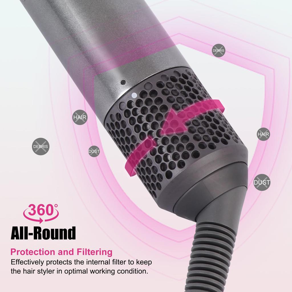 Replacement Outer Filter Outer and Magnetic Filter Cage for Dyson Airwrap Hair Styler HS01 and HS05 Models Cover, Strainer,