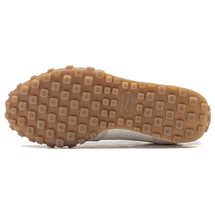 Li Ning VTNG Slip Resistant Abrasion Resistant Low top Casual Shoes Women's Mist White AGCT310-5