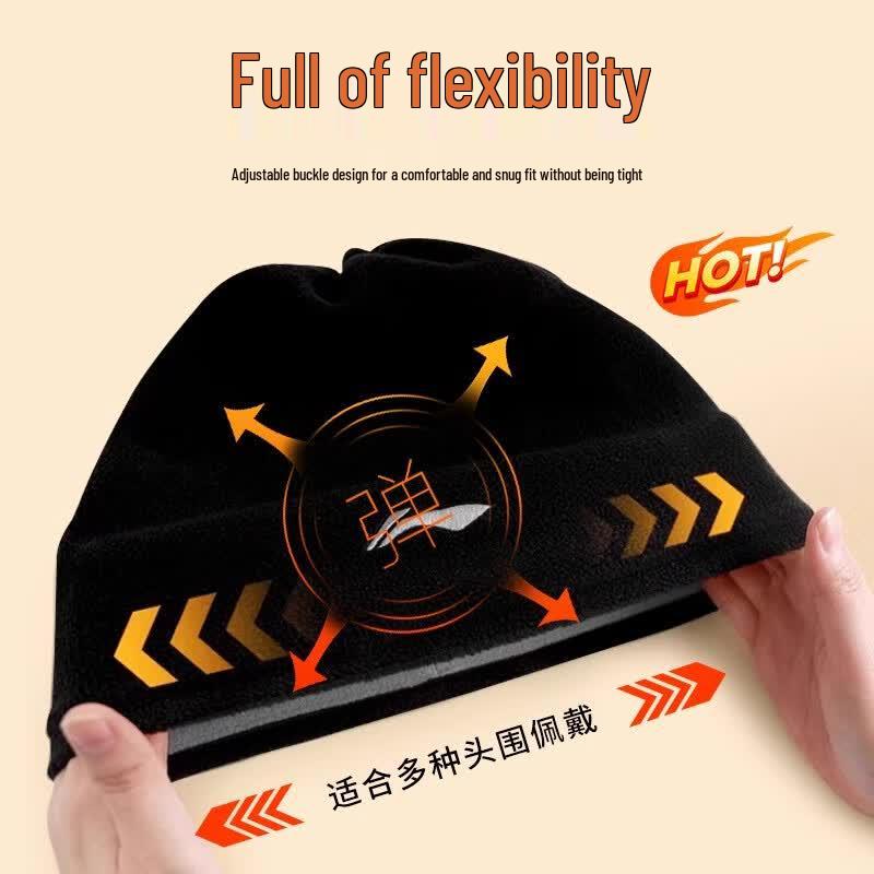 LI-NING Winter Fleece Windproof Cycling Cap with Ear Protection